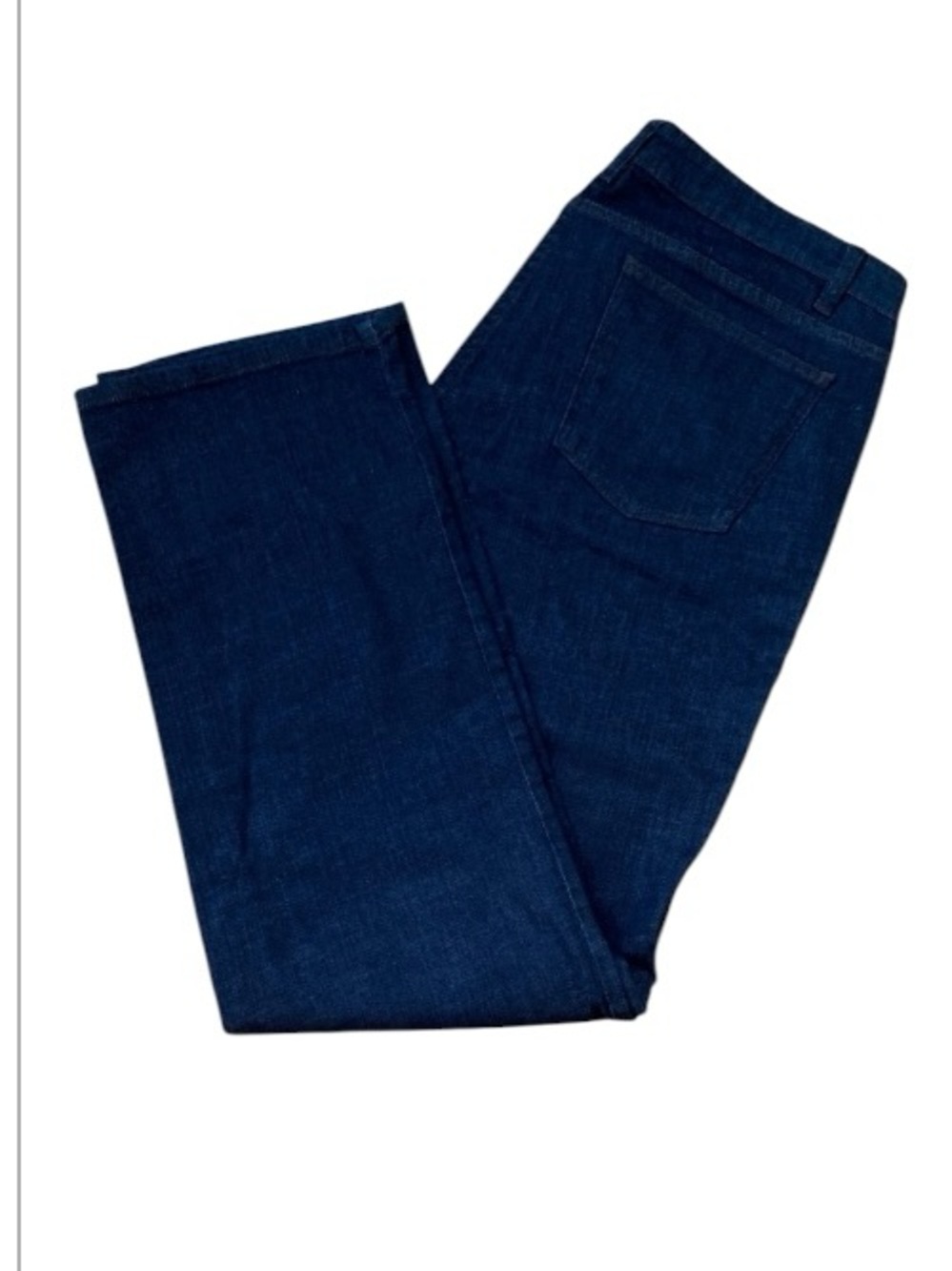 Eileen Fisher Straight-Leg Dark Blue Mid Rise Jeans